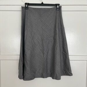 Club Monaco Gray Wool A-Line Skirt